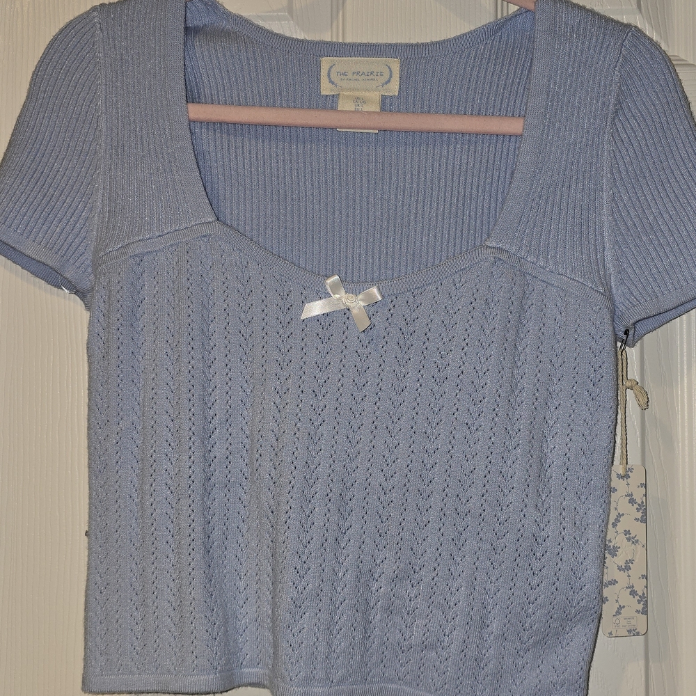 Light Blue Women's Crop Top